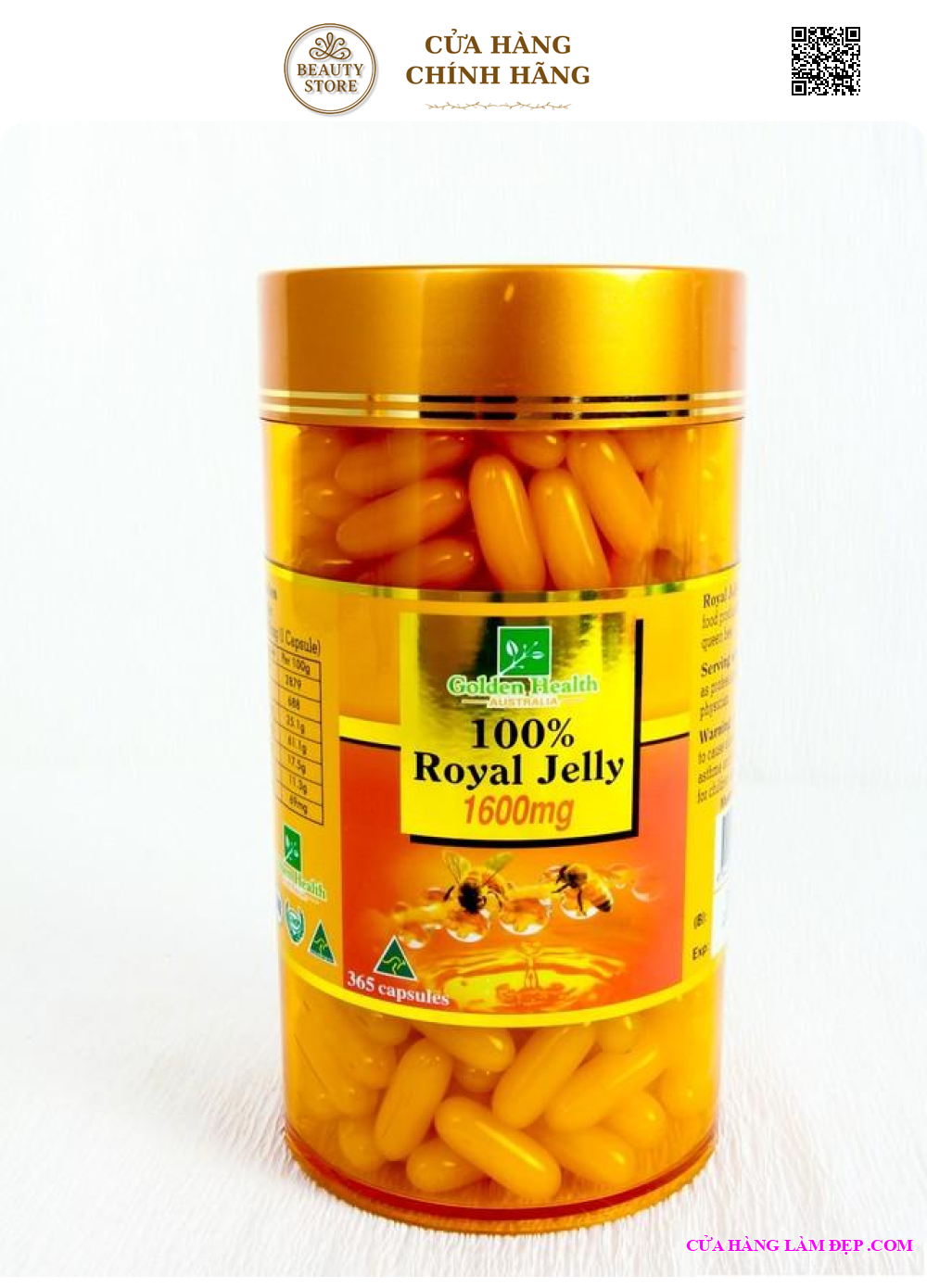 Sữa Ong Chúa Golden Health (1600mg X 365 Viên)