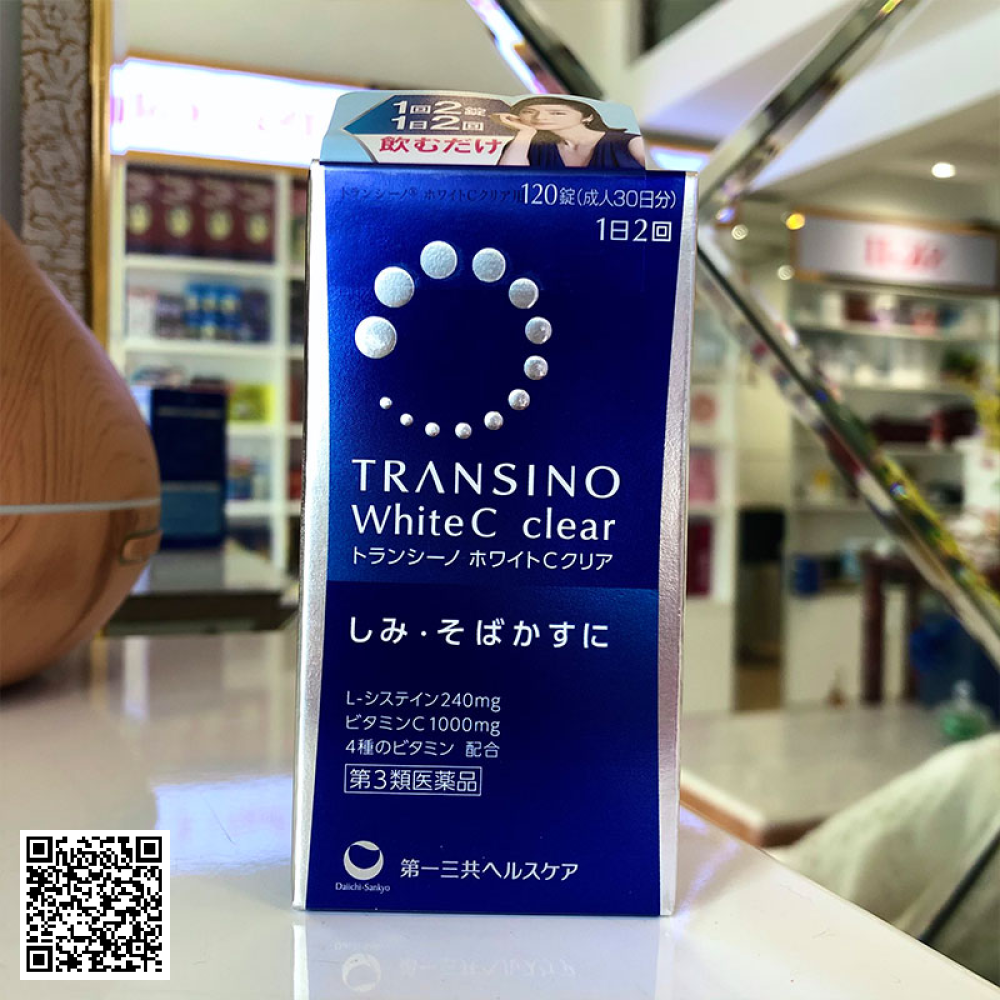 Viên uống trắng da, giảm nám Transino White C Clear 120 viên