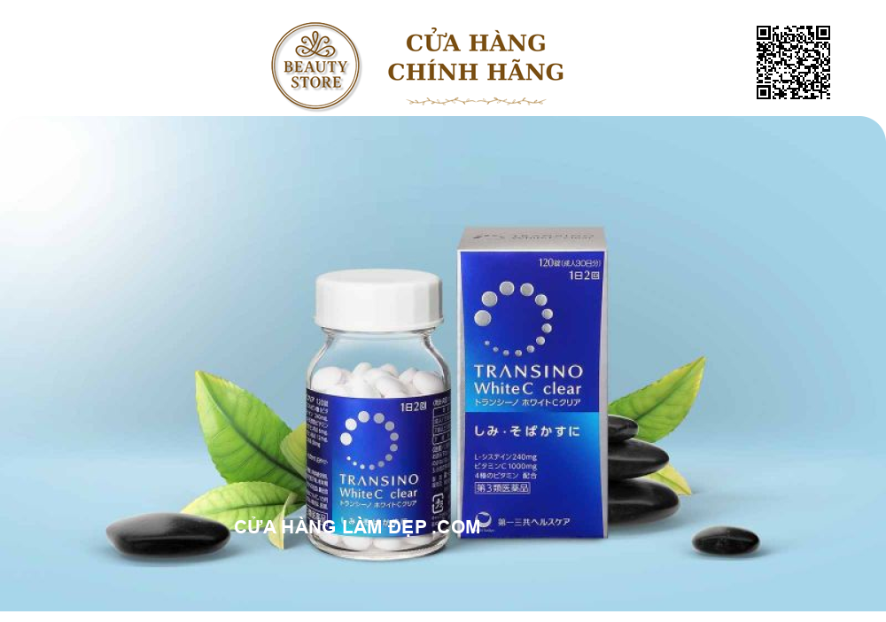 Viên uống trắng da, giảm nám Transino White C Clear 120 viên