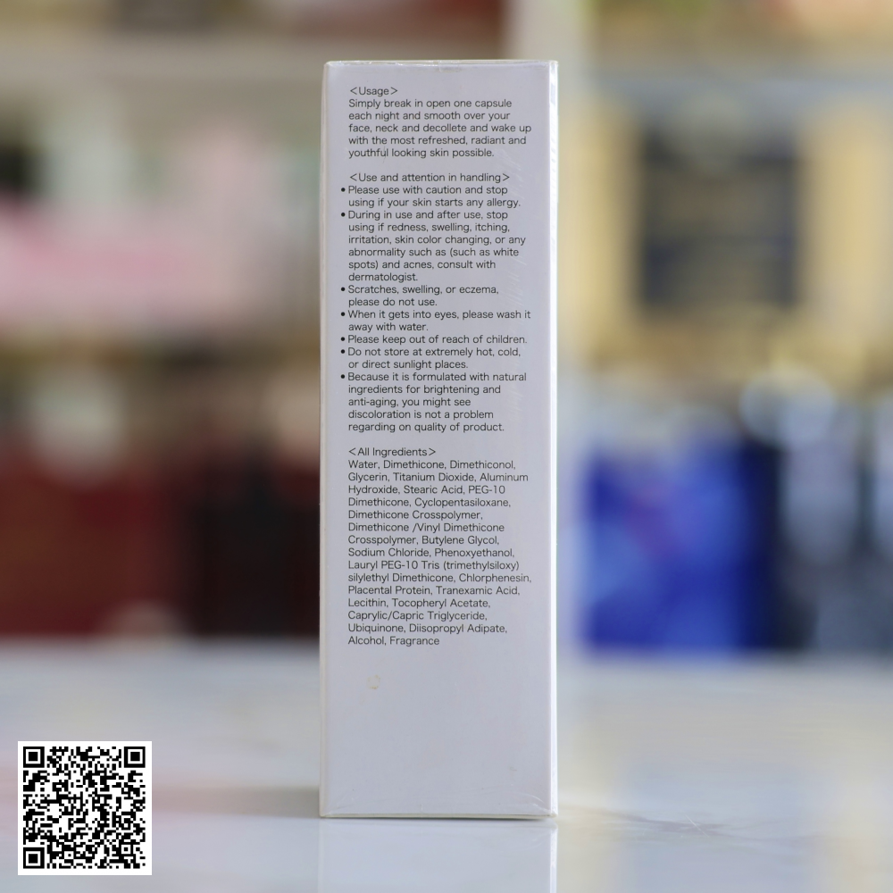 Serum Trắng Da, Hỗ Trợ Ngừa Lão Hóa Và Cấp Ẩm Sakura Placenta CoQ10 Serum Nhật Bản 40 Viên