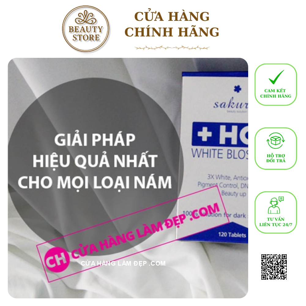 Viên Uống Mờ Nám Trắng Da Sakura HCL White Blossoms EX