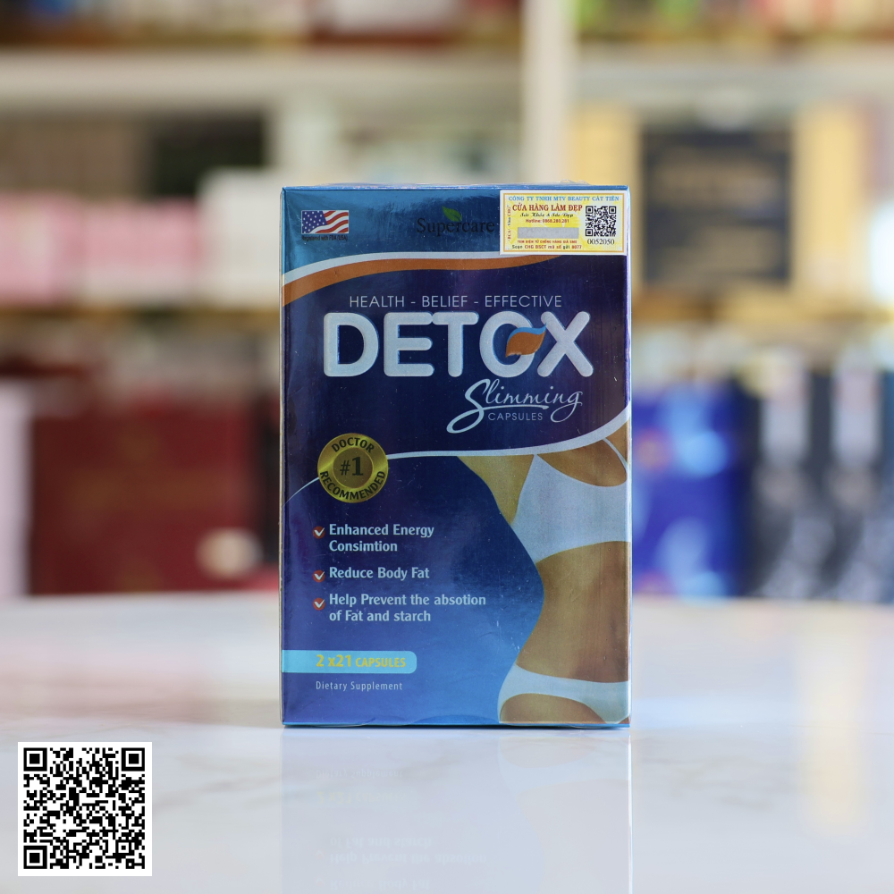 Viên Uống Giảm Cân Detox Slimming Capsules Từ Mỹ 2 Lọ x 21 Viên
