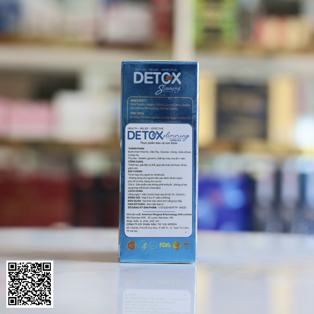 Viên Uống Giảm Cân Detox Slimming Capsules Từ Mỹ 2 Lọ x 21 Viên
