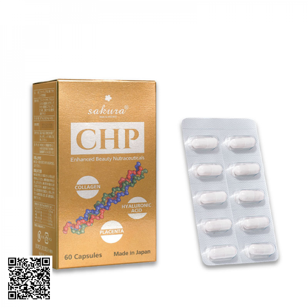 Viên Uống Trắng Da Sakura CHP Enhanced Beauty Nutraceuticals 60 Viên