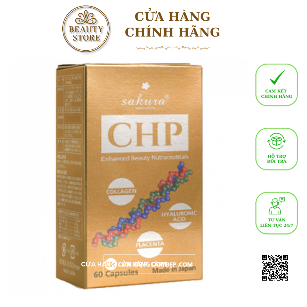 Viên Uống Trắng Da Sakura CHP Enhanced Beauty Nutraceuticals 30 Viên