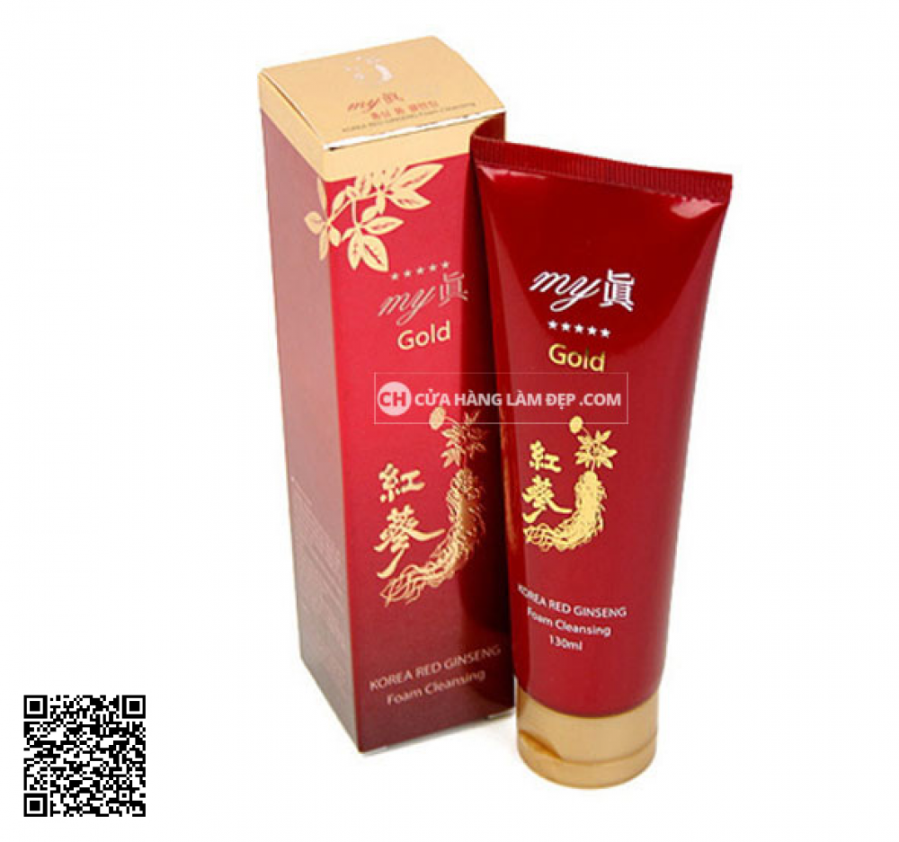 Sữa Rửa Mặt Sâm Vàng Hàn Quốc My Gold Red Ginseng Foam Cleaning