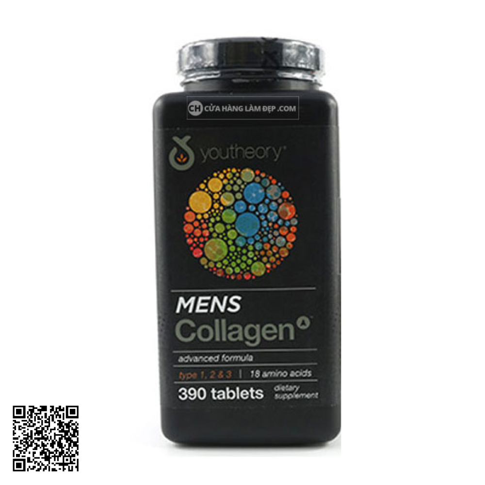 Viên uống Collagen Youtheory Mens Type 1, 2 & 3 Dành Cho Nam