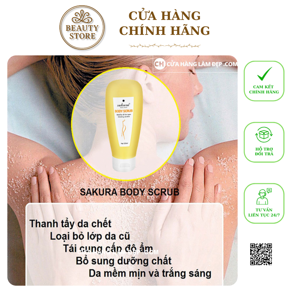 Kem Tẩy Tế Bào Chết Sakura Body Scrub