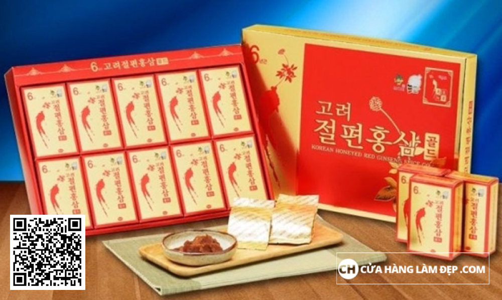 Hồng Sâm Lát Tẩm Mật Ong Hàn Quốc KGS (20gr x 10 hộp) (6 tuổi)