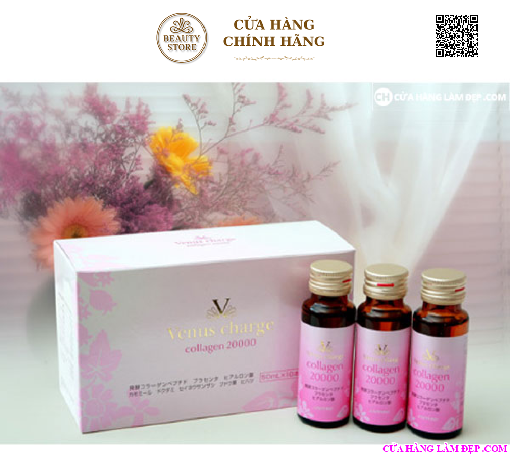 Nước Uống Venus Charge Collagen 20000 mg Nhật Bản