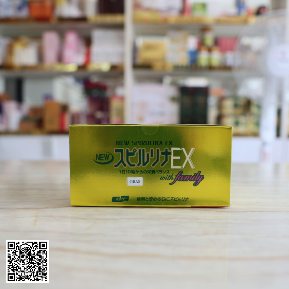 Tảo Vàng Spirulina Ex Cao Cấp Nhật Bản Hộp 2000 Viên