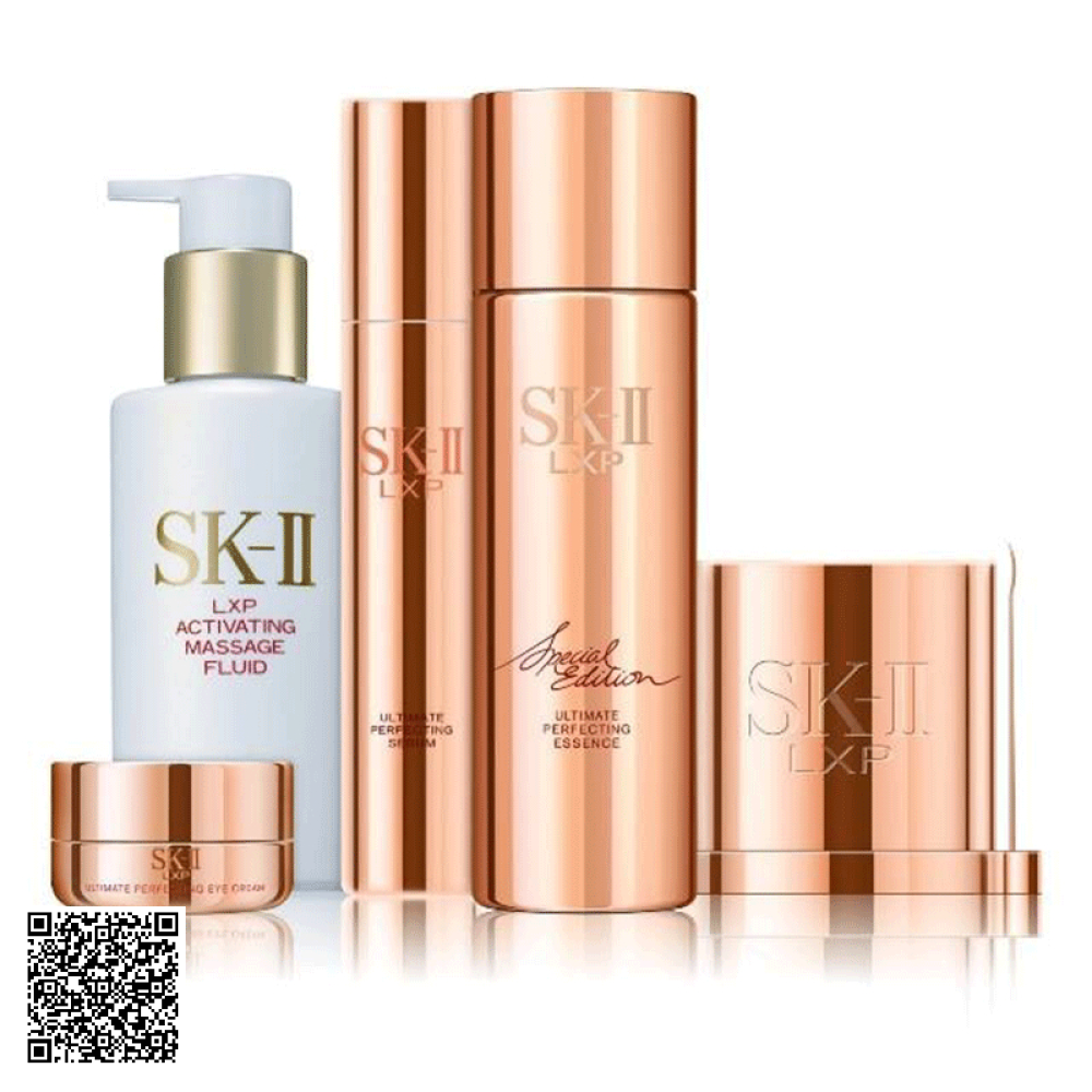 Trọn Bộ Mỹ Phẩm  Dưỡng Da Cao Cấp LXP SK-II LXP Ultimate Perfecting Trắng Da Mờ Nám Nâng Cơ Da 5 Sản Phẩm Của Nhật Bản 
