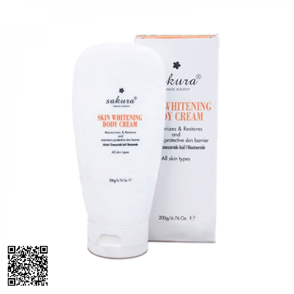 Kem Dưỡng Trắng Da Toàn Thân Sakura Skin Whitening L-Glutathione Body Cream