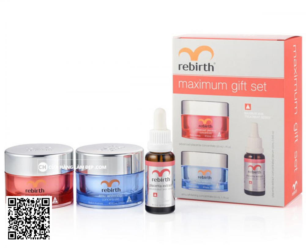 Bộ Kem - Serum Mờ Nám, Tàn Nhang, Trắng Da Rebirth Maximum Gift Set
