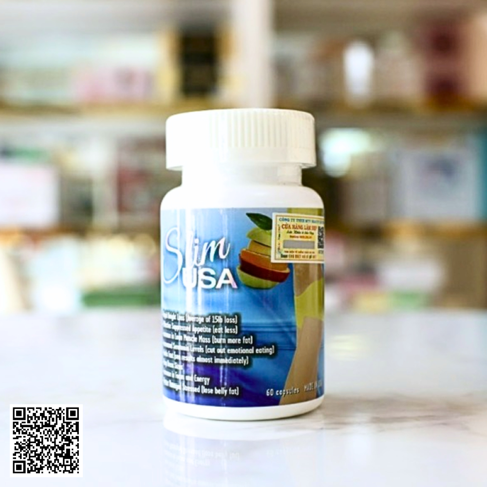 Viên Uống Giảm Cân Slim Usa Made in Mỹ Hộp 60 Viên 