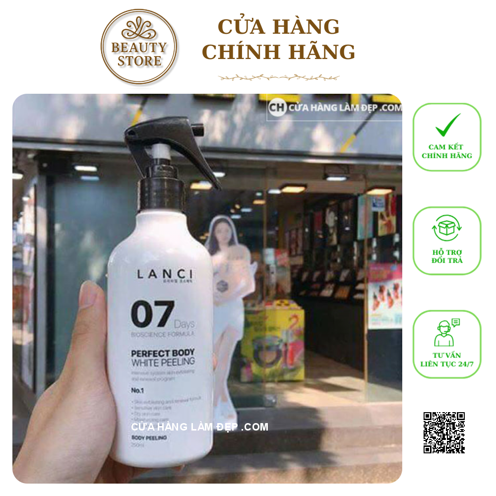 Set Dưỡng Trắng Da Toàn Thân Lanci Premium Body 07 Days