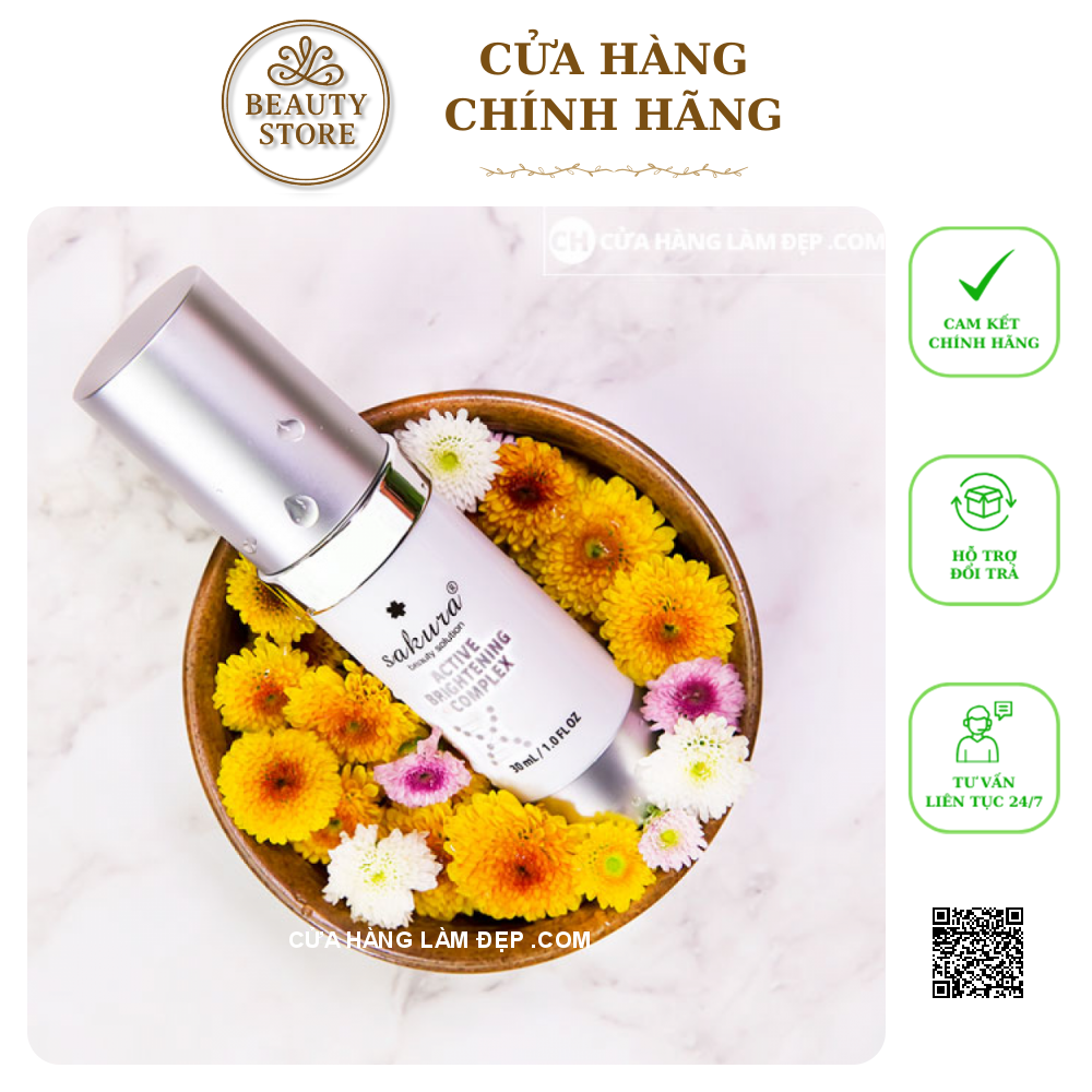 Enzyme Mờ Nám Dưỡng Trắng Da Sakura Active Brightening Complex