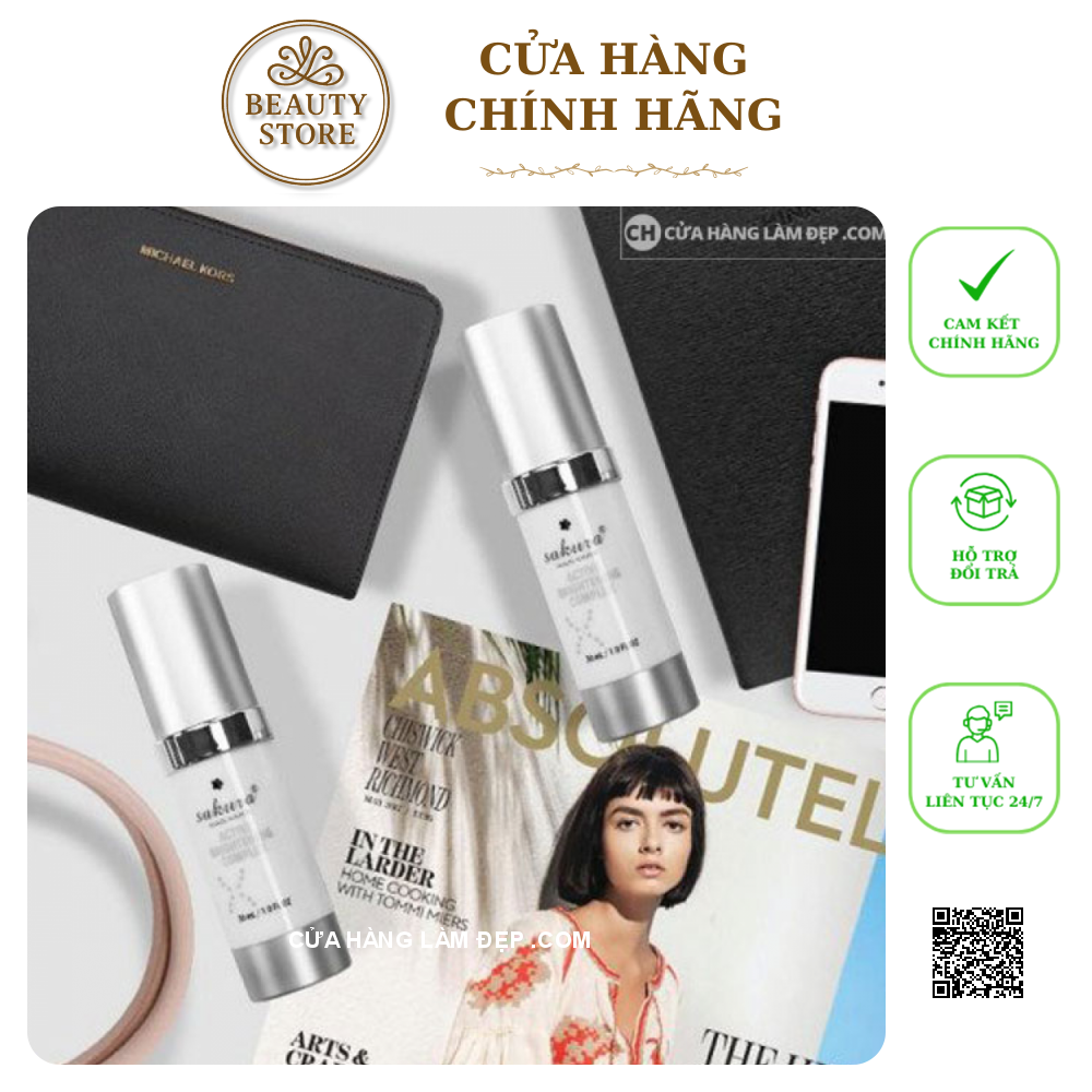 Enzyme Mờ Nám Dưỡng Trắng Da Sakura Active Brightening Complex