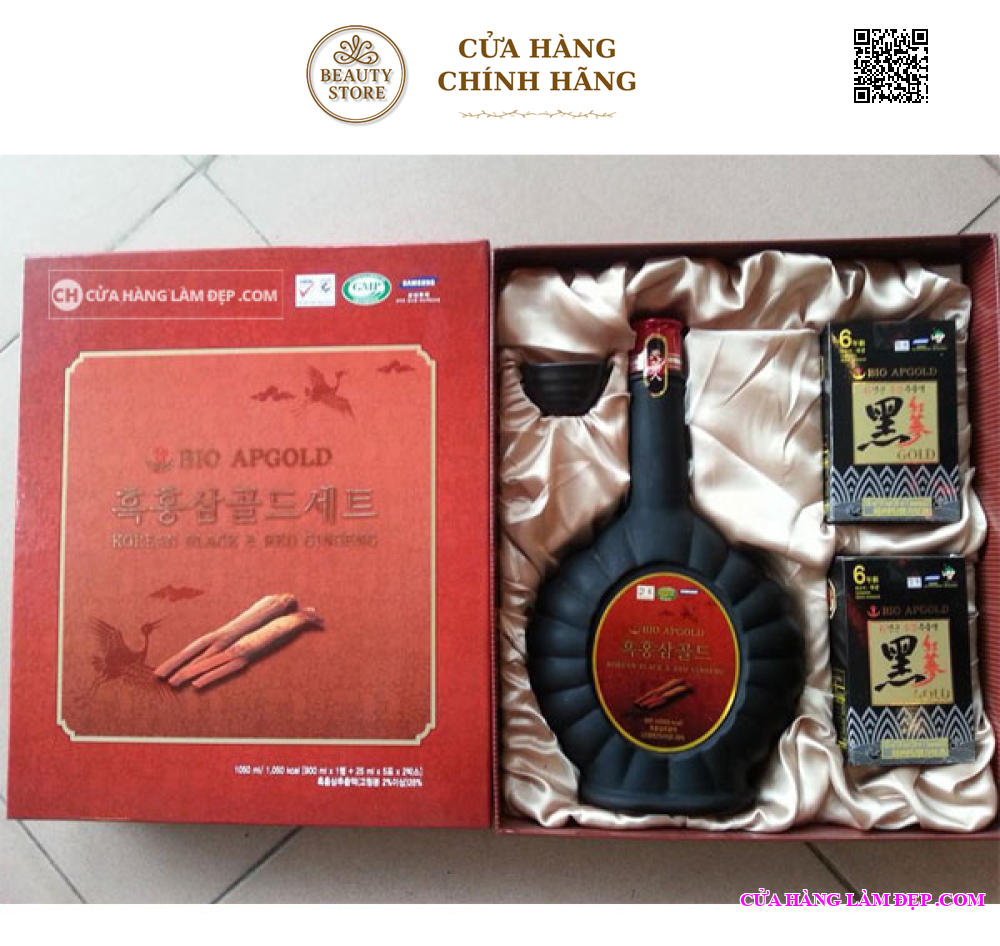 Tinh Chất Hắc Hồng Sâm Bio Apgold 900ml