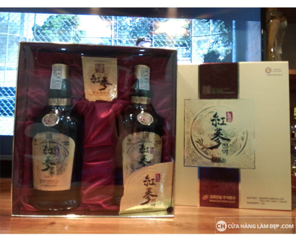 Tinh Chất Hồng Sâm 6 Năm Korinsam 2 Chai 700ml Và Sâm Lát