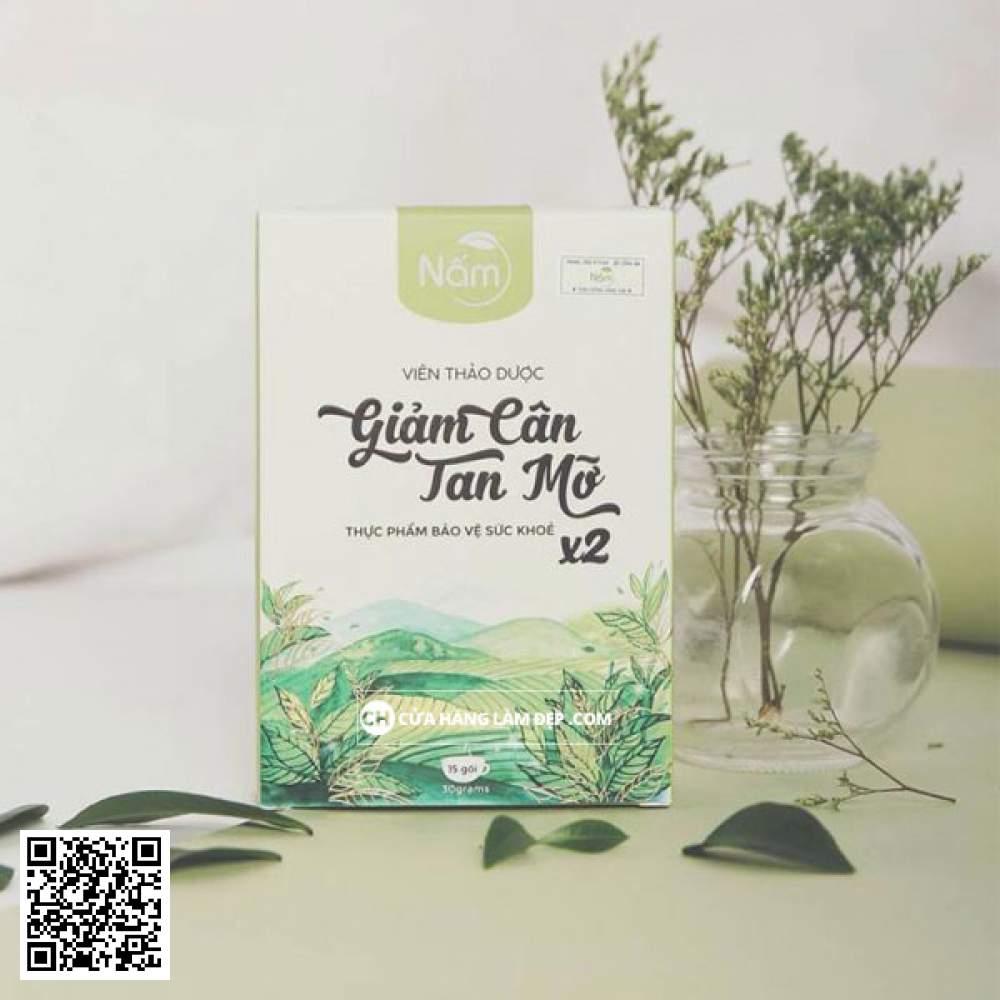 Viên Uống Thảo Dược Giảm Cân Tan Mỡ Nấm X2