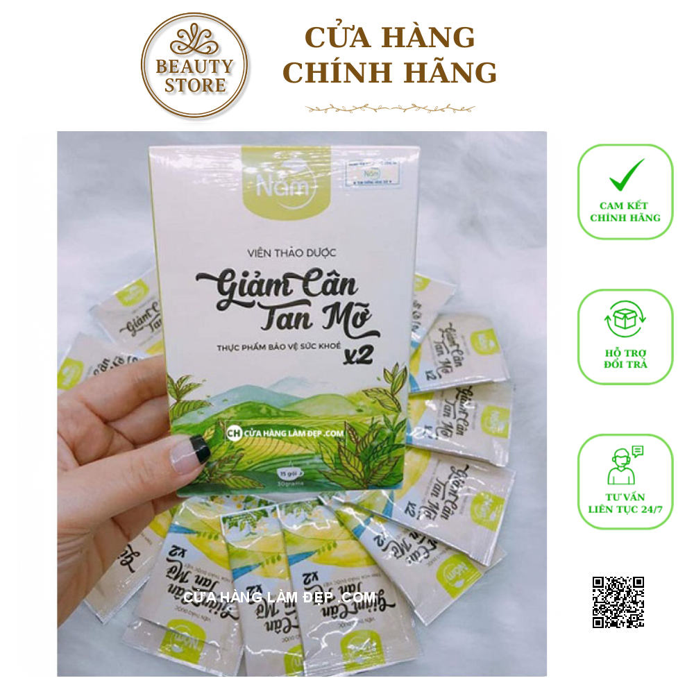 Viên Uống Thảo Dược Giảm Cân Tan Mỡ Nấm X2