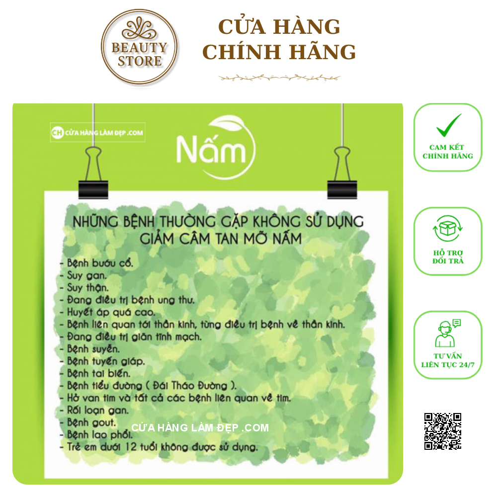Viên Uống Thảo Dược Giảm Cân Tan Mỡ Nấm X2