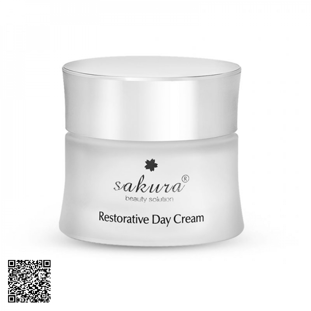 Kem Dưỡng Trắng Hỗ Trợ Ngừa Lão Hóa Ban Ngày Sakura Restorative Day Cream Nhật Bản 30g