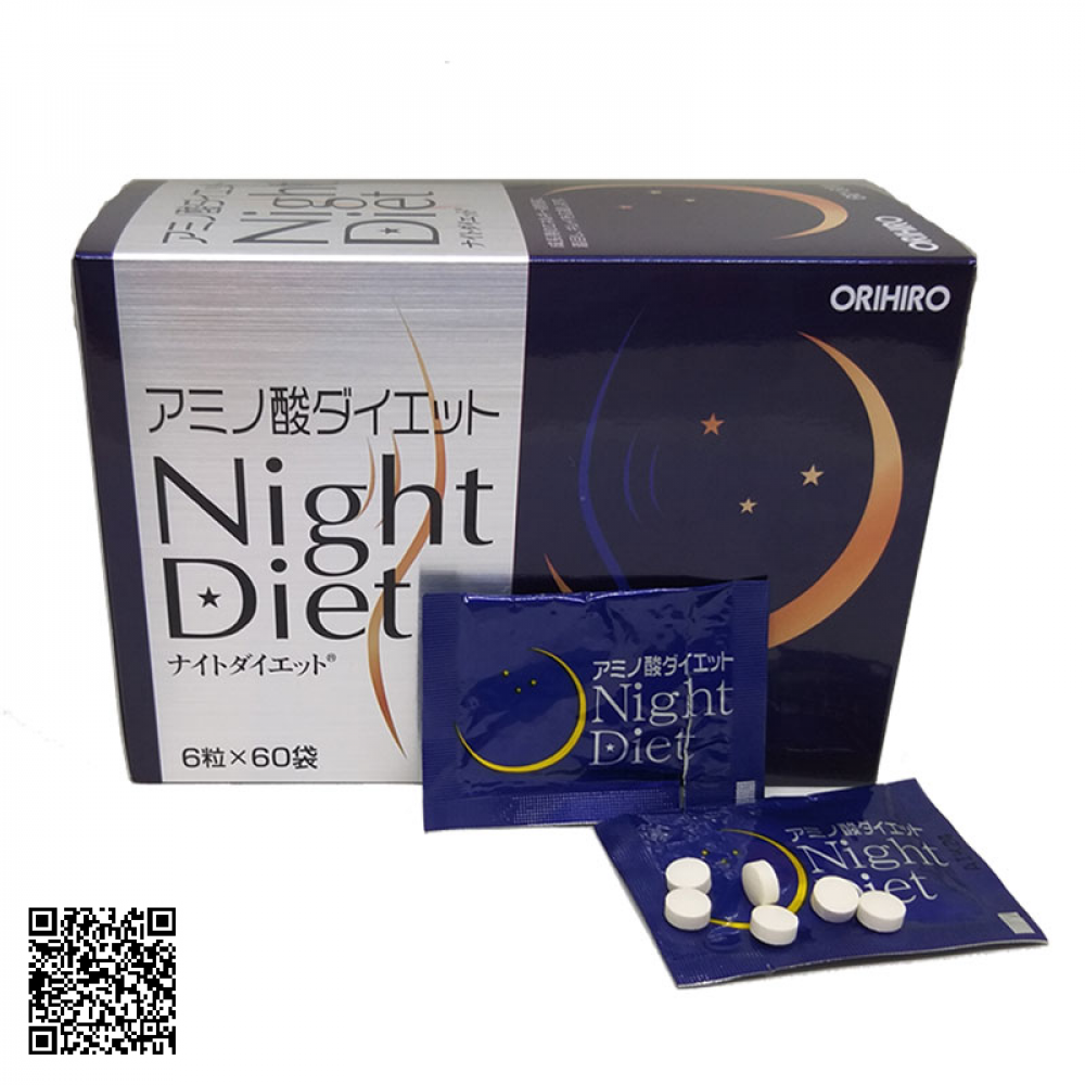 Viên Uống Giảm Cân Orihiro Night Diet Nhật Bản 60 Viên 