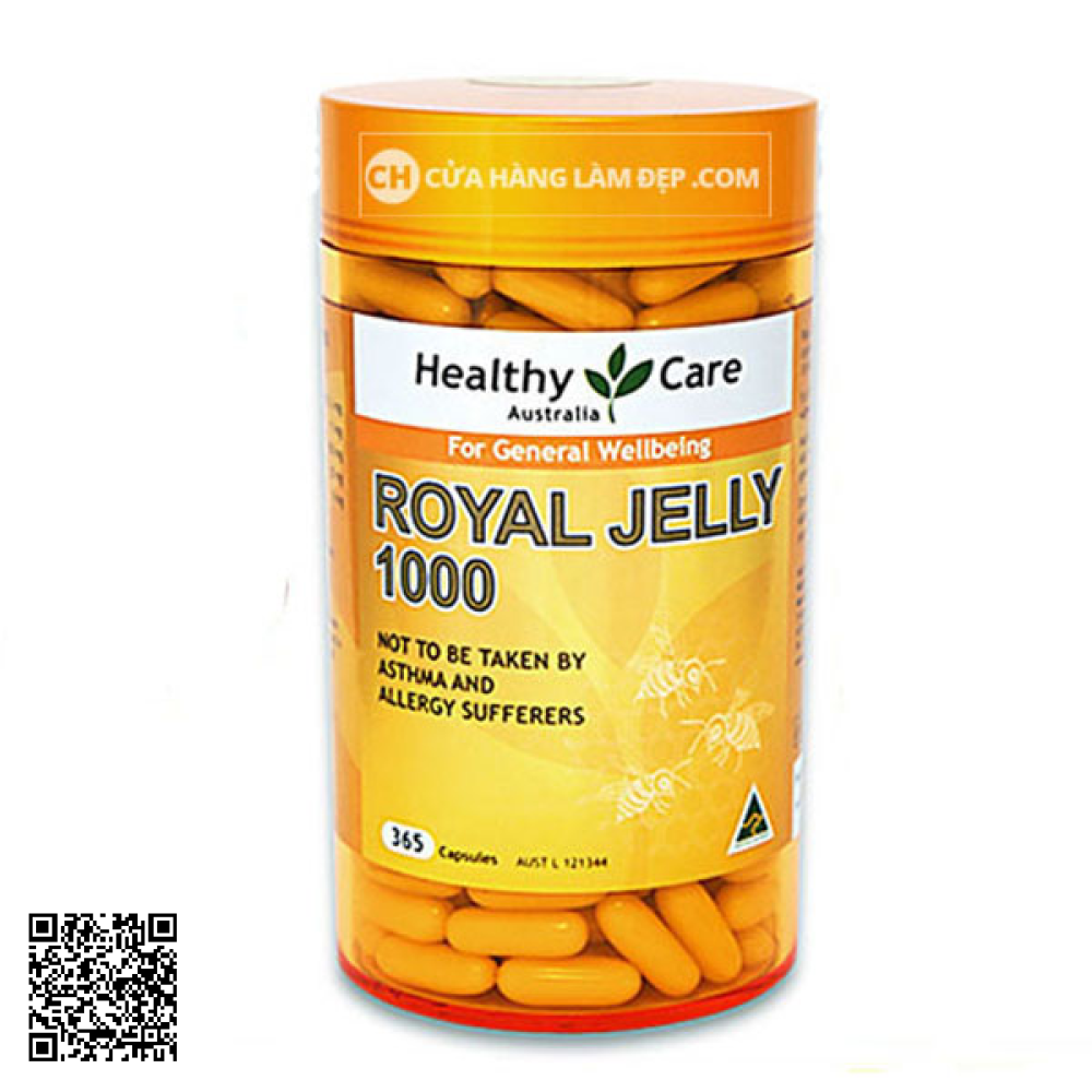Sữa Ong Chúa Healthy Care Royal Jelly 1000mg (365 viên)