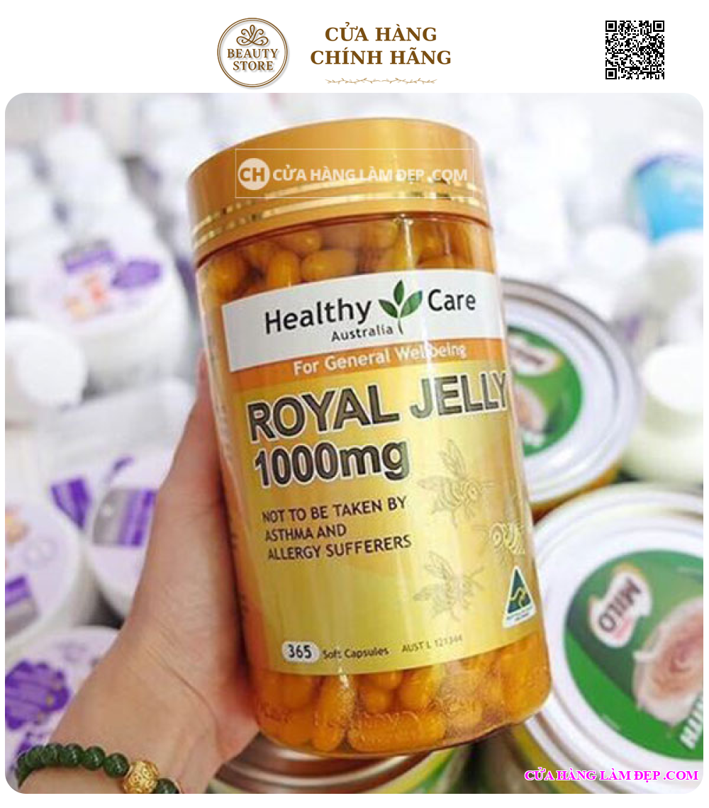 Sữa Ong Chúa Healthy Care Royal Jelly 1000mg (365 viên)