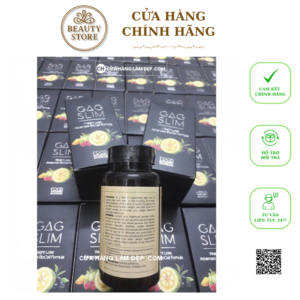 Viên Uống Giảm Cân Tối Ưu - Gag Slim mẫu mới 2019 Của Mỹ