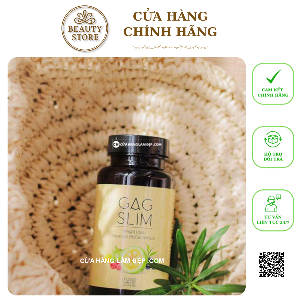 Viên Uống Giảm Cân Tối Ưu - Gag Slim mẫu mới 2019 Của Mỹ