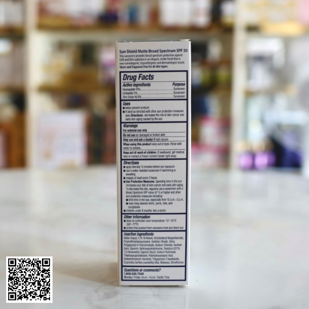 Kem chống nắng Obagi Sun Shield Matte Broad Spectrum SPF 50 Mỹ 85gr 