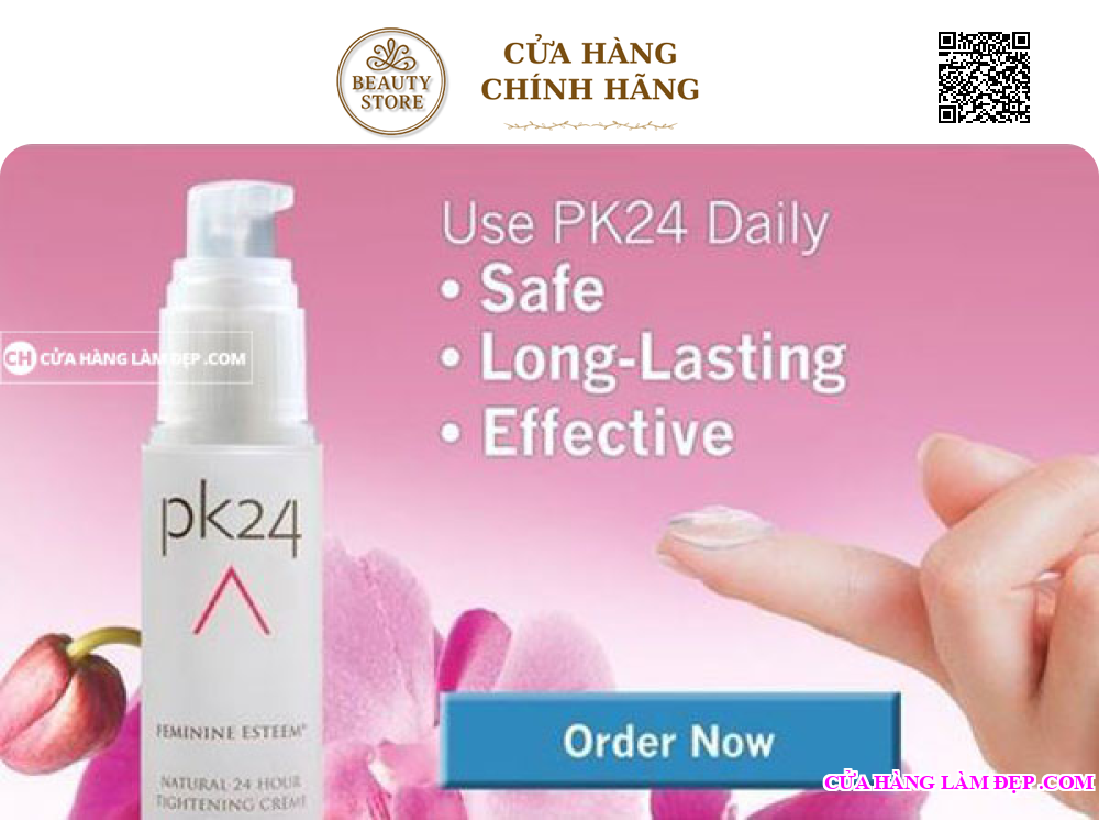 Kem Se Khít Vùng Kín PK24, Làm Săn Chắc Thu Nhỏ Đường Kính Vùng Kín của Mỹ