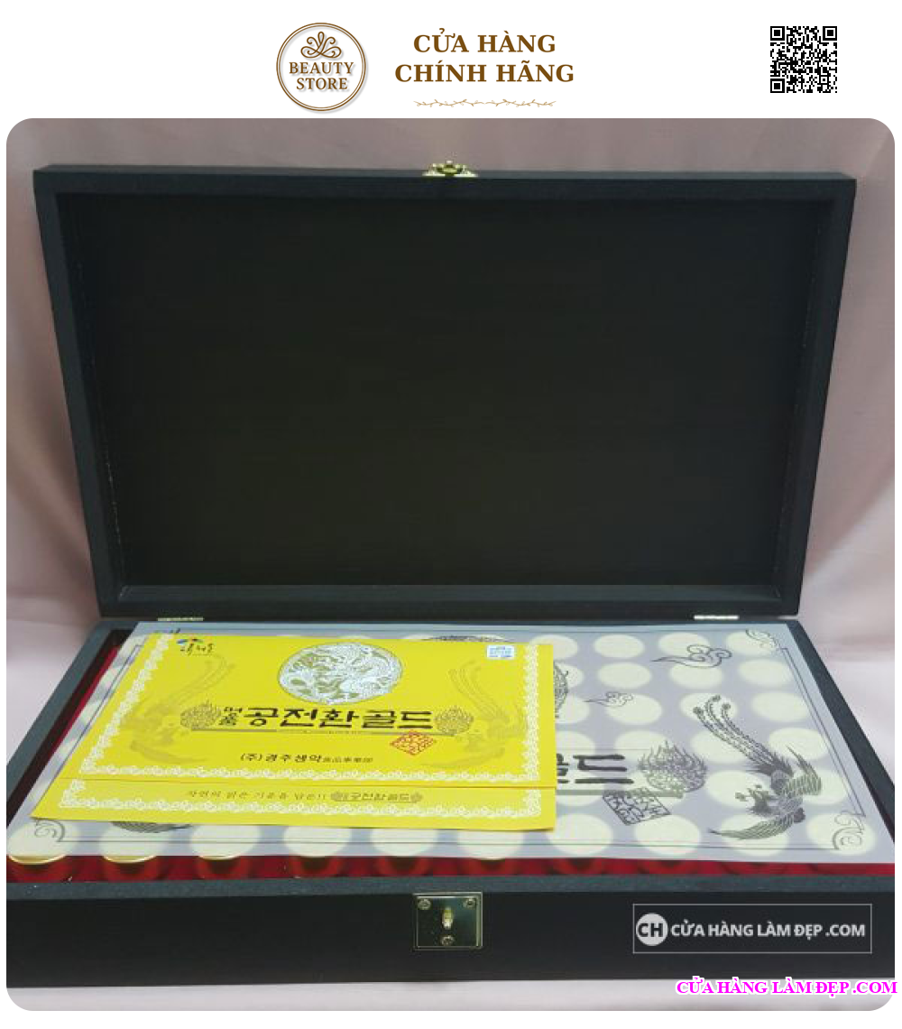 Đông Trùng Hạ Thảo Hộp Gỗ 60 Viên Hàn Quốc