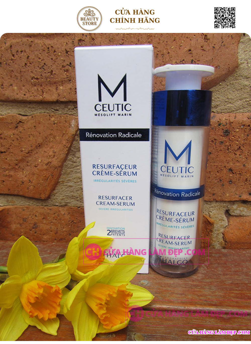 Kem Dưỡng giảm Sẹo Rỗ Thalgo Mceutic Resurfacer Cream-Serum 50ml