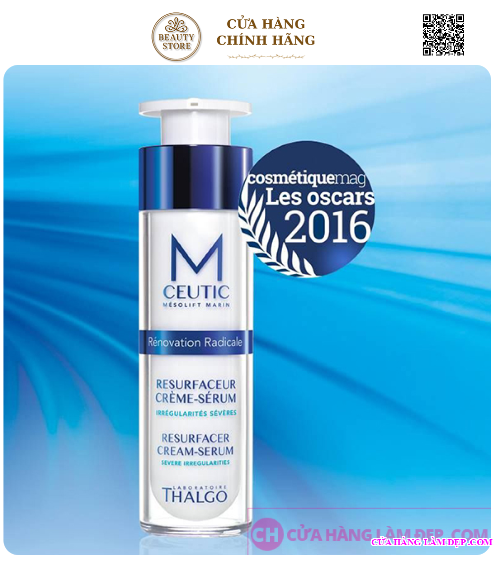 Kem Dưỡng giảm Sẹo Rỗ Thalgo Mceutic Resurfacer Cream-Serum 50ml