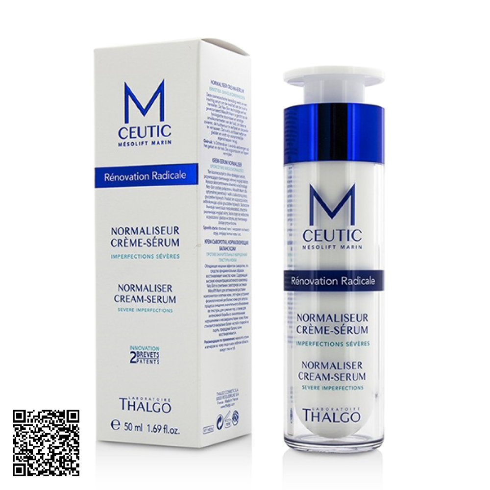 Kem Dưỡng Điều giảm Và Ngăn Ngừa Mụn Thalgo Mceutic Normalizer Cream-Serum