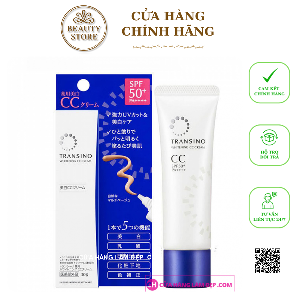 Kem Trang Điểm Dưỡng Trắng Transino Whitening CC Cream 30g