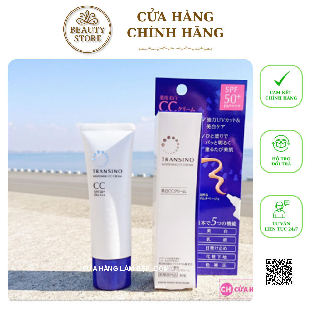 Kem Trang Điểm Dưỡng Trắng Transino Whitening CC Cream 30g