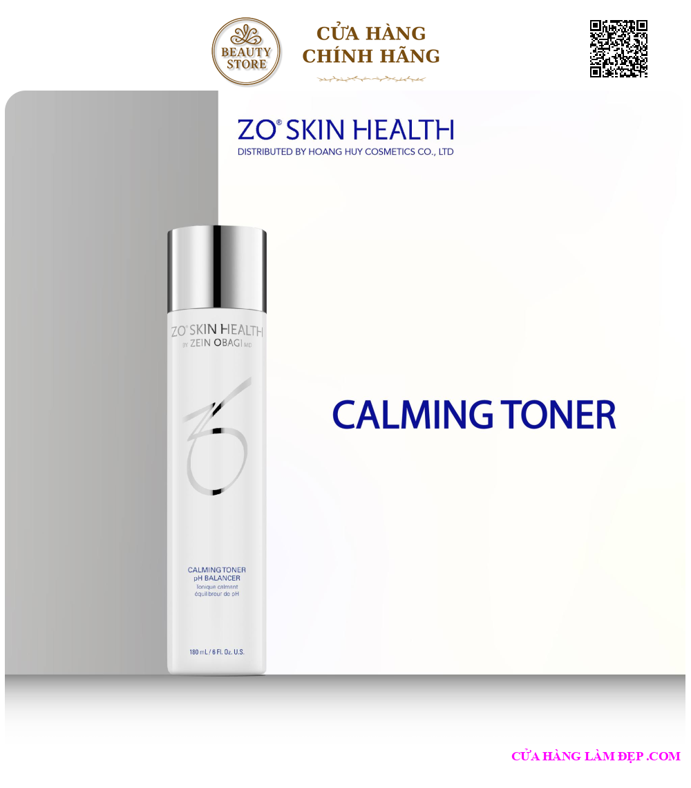 Nước hoa hồng ZO Skin Health Calming Toner pH Balancer 180ml