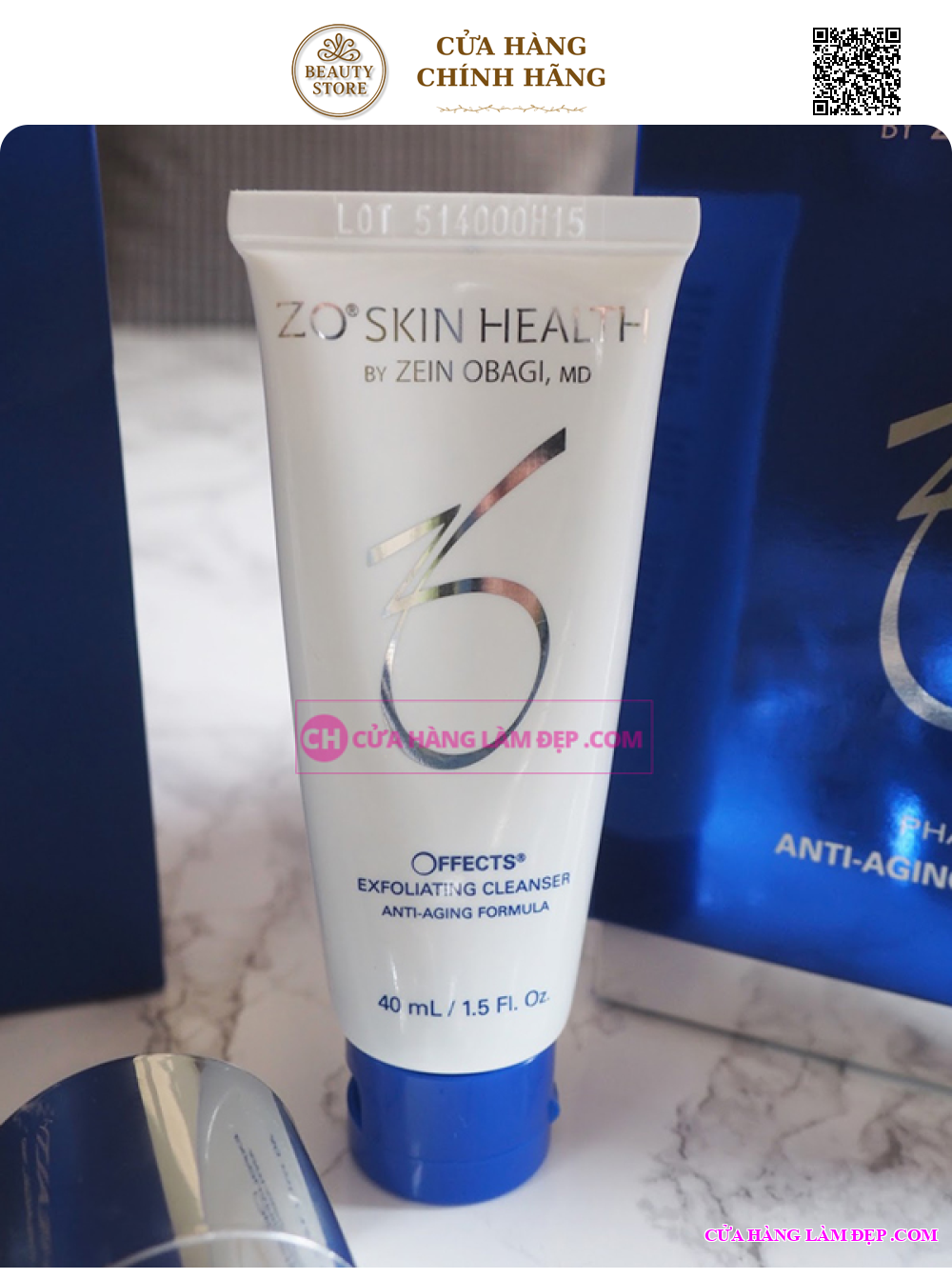 Sữa rửa mặt cho da nhờn ZO® Skin Health Offects Exfoliating Cleanser Normal to Oily Skin 150ml