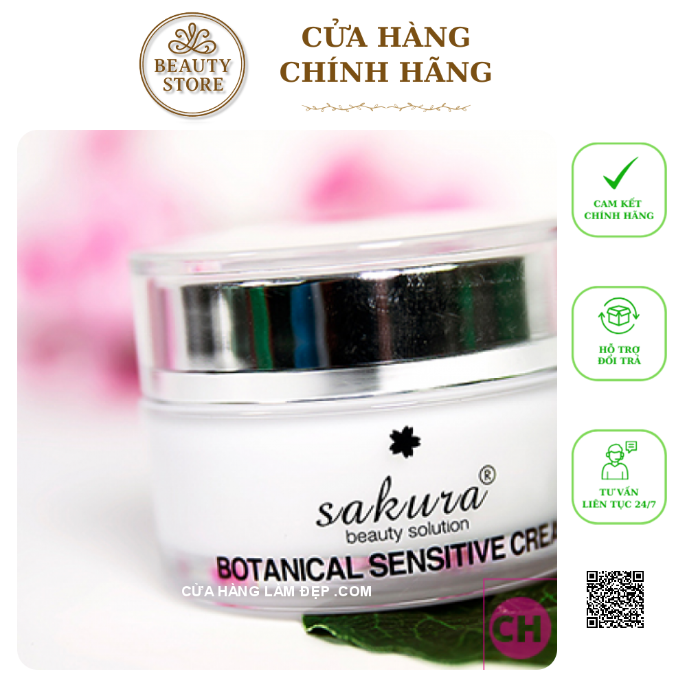 Kem Dưỡng Trắng Da Cho Da Nhạy Cảm Sakura Botanical Sensitive Cream