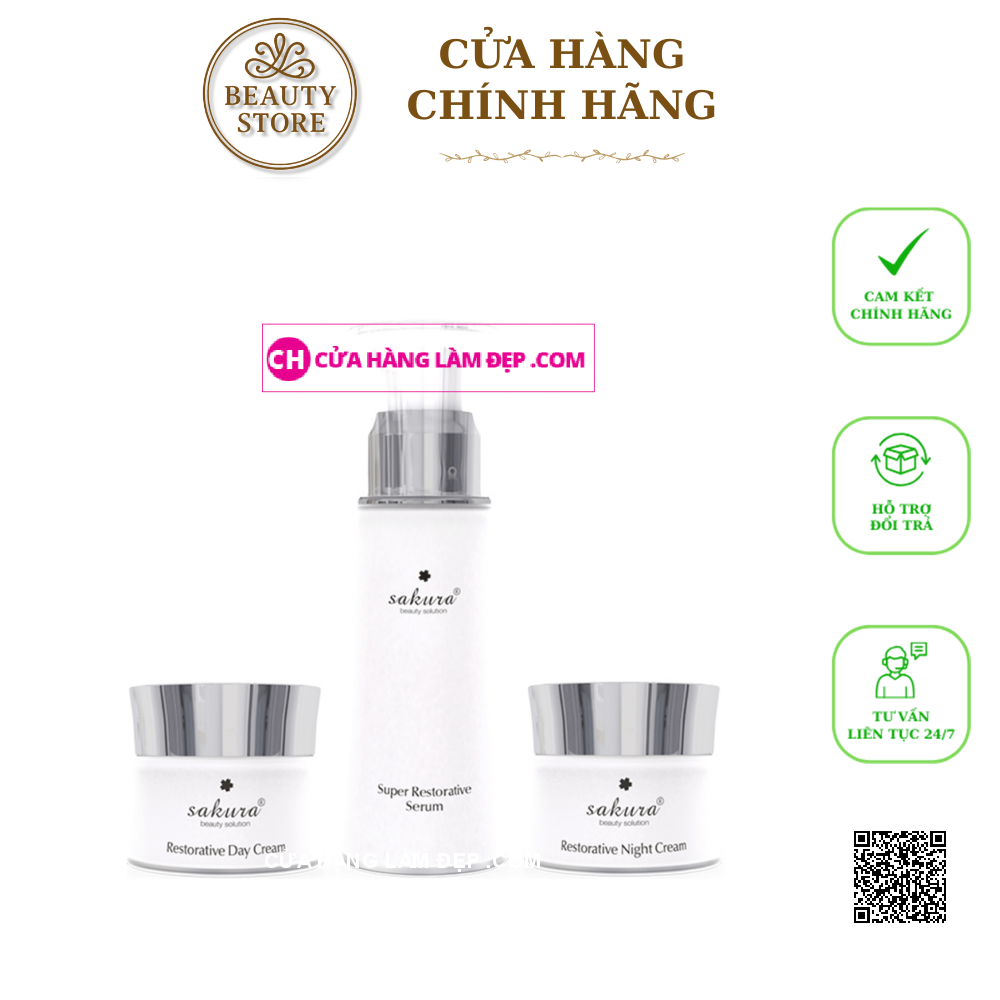 Kem Dưỡng Phục Hồi Hỗ Trợ Ngừa Lão Hóa Da Ban Ngày SAKURA RESTORATIVE DAY CREAM