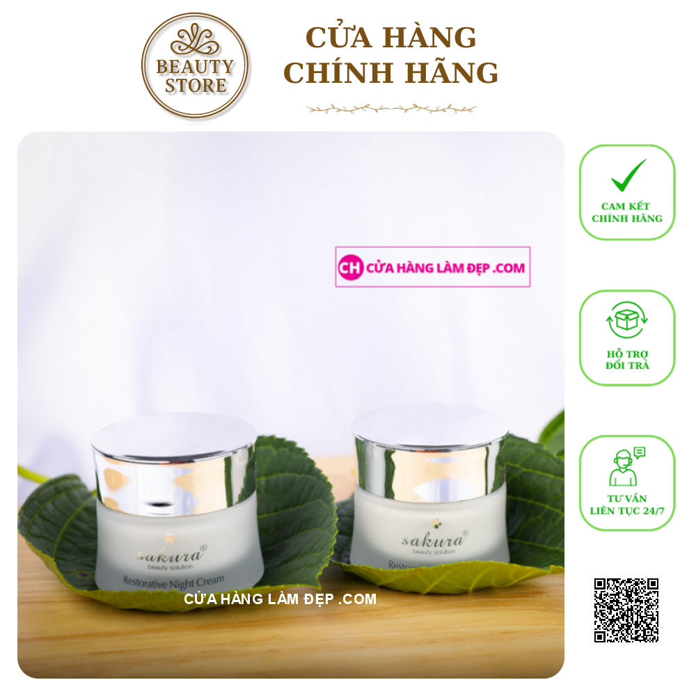 Kem Dưỡng Phục Hồi Hỗ Trợ Ngừa Lão Hóa Da Ban Ngày SAKURA RESTORATIVE DAY CREAM