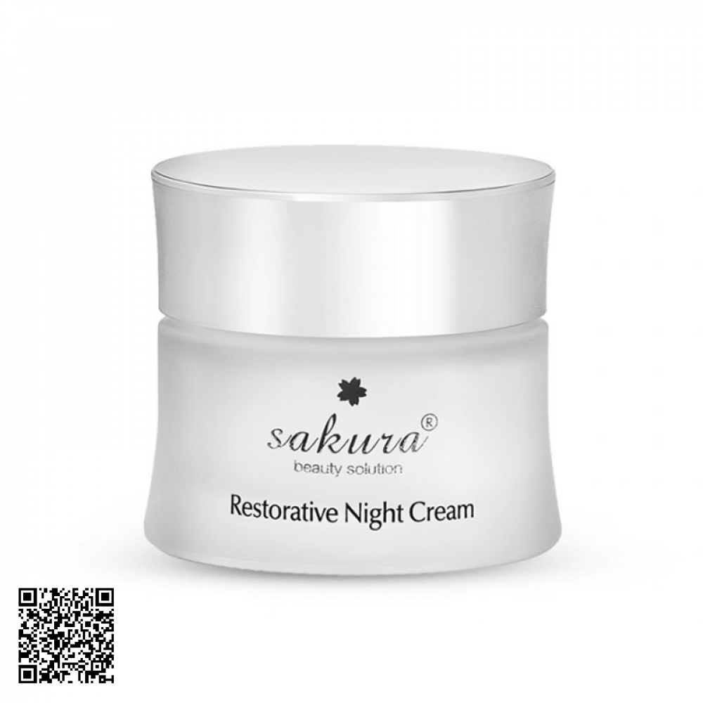 Kem Hỗ Trợ Ngừa Lão Hóa Ban Đêm Sakura Restorative Night Cream Nhật Bản 30g