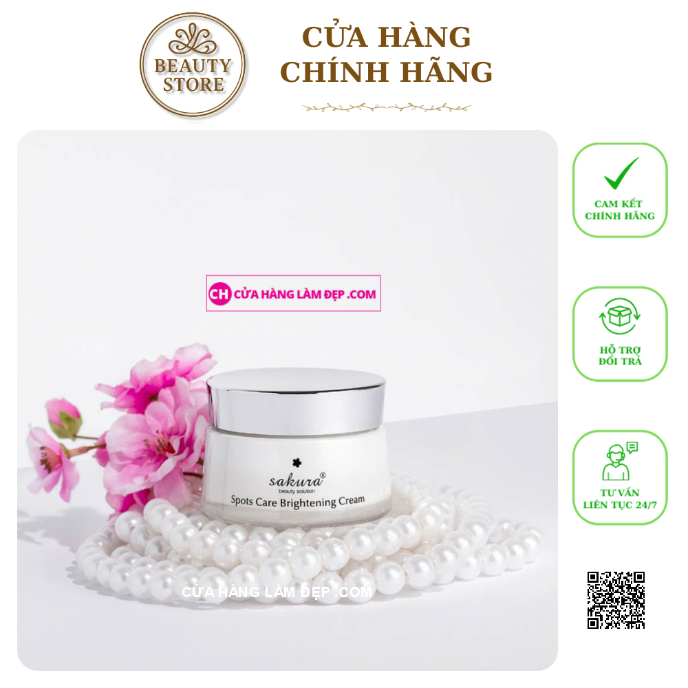 Kem Dưỡng Trắng Da Ngừa Nám SAKURA SPOTS CARE BRIGHTENING CREAM