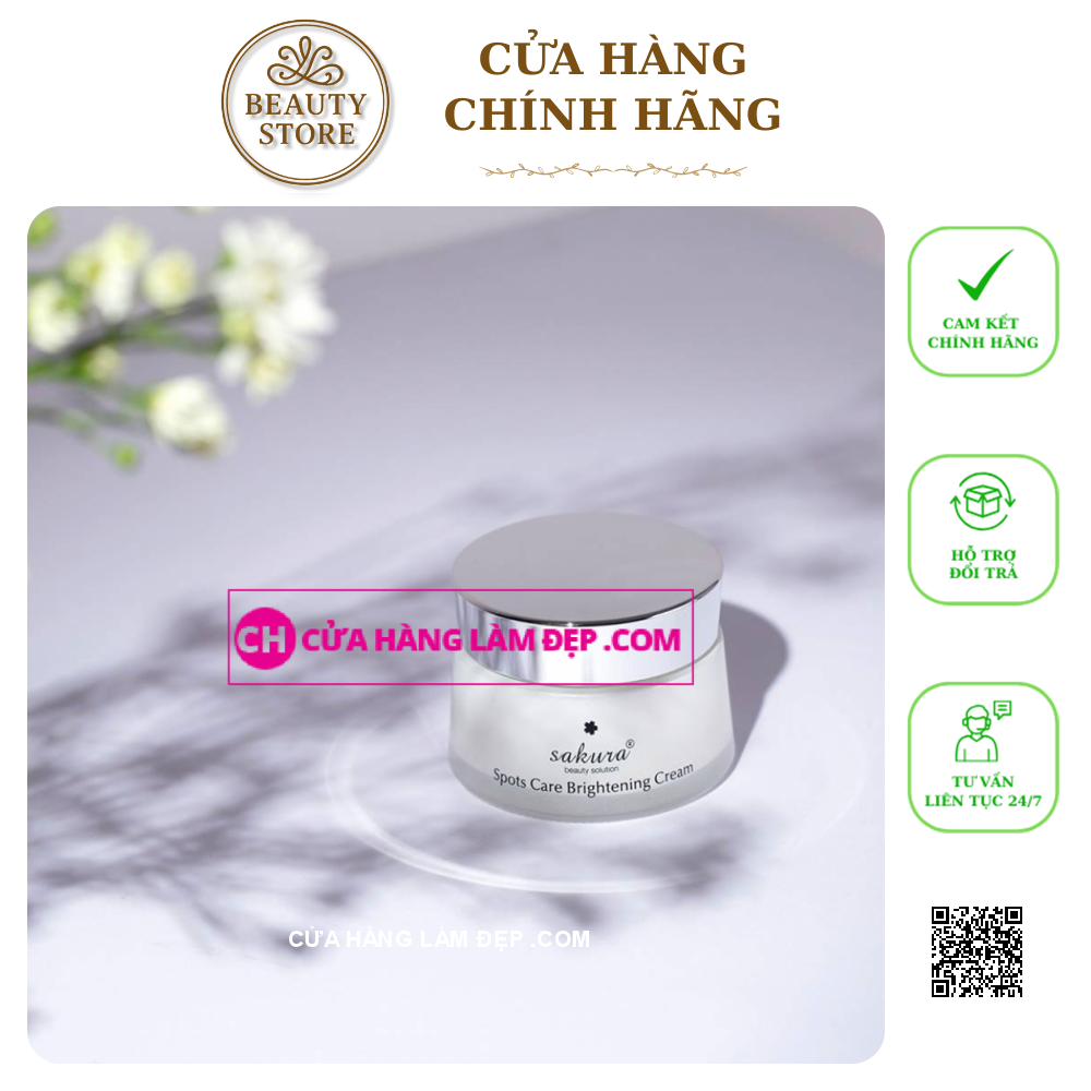 Kem Dưỡng Trắng Da Ngừa Nám SAKURA SPOTS CARE BRIGHTENING CREAM