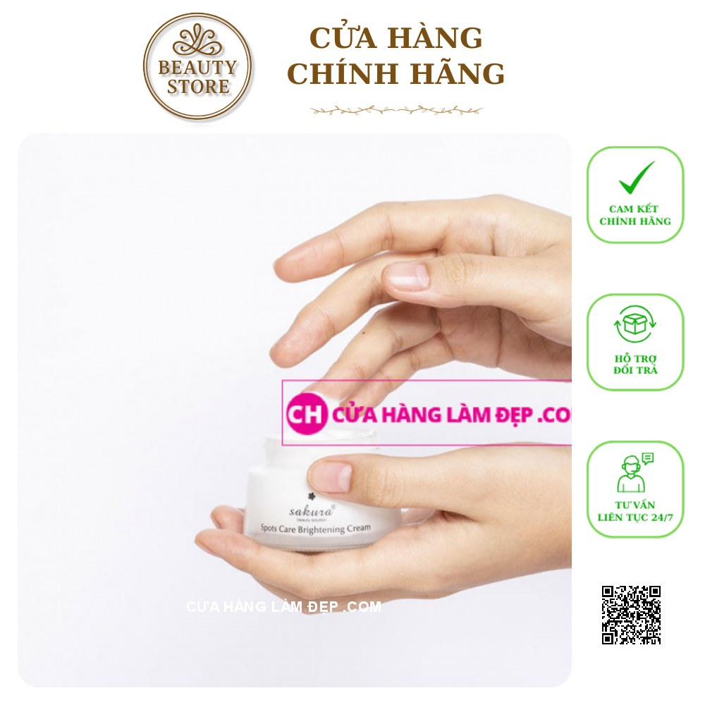 Kem Dưỡng Trắng Da Ngừa Nám SAKURA SPOTS CARE BRIGHTENING CREAM